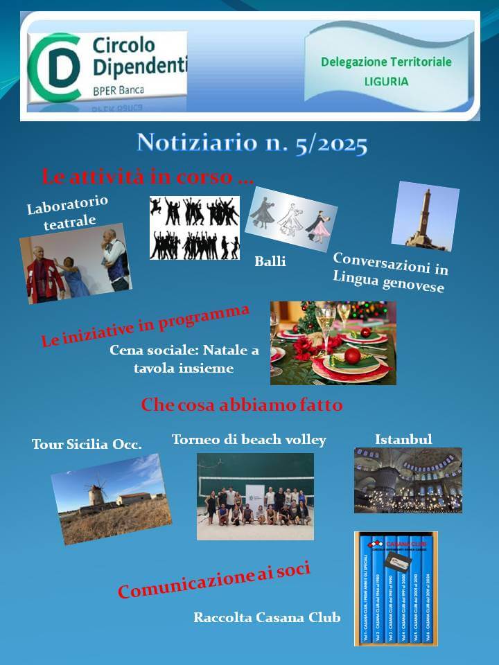 Notiziario N.5/2025 DTLiguria