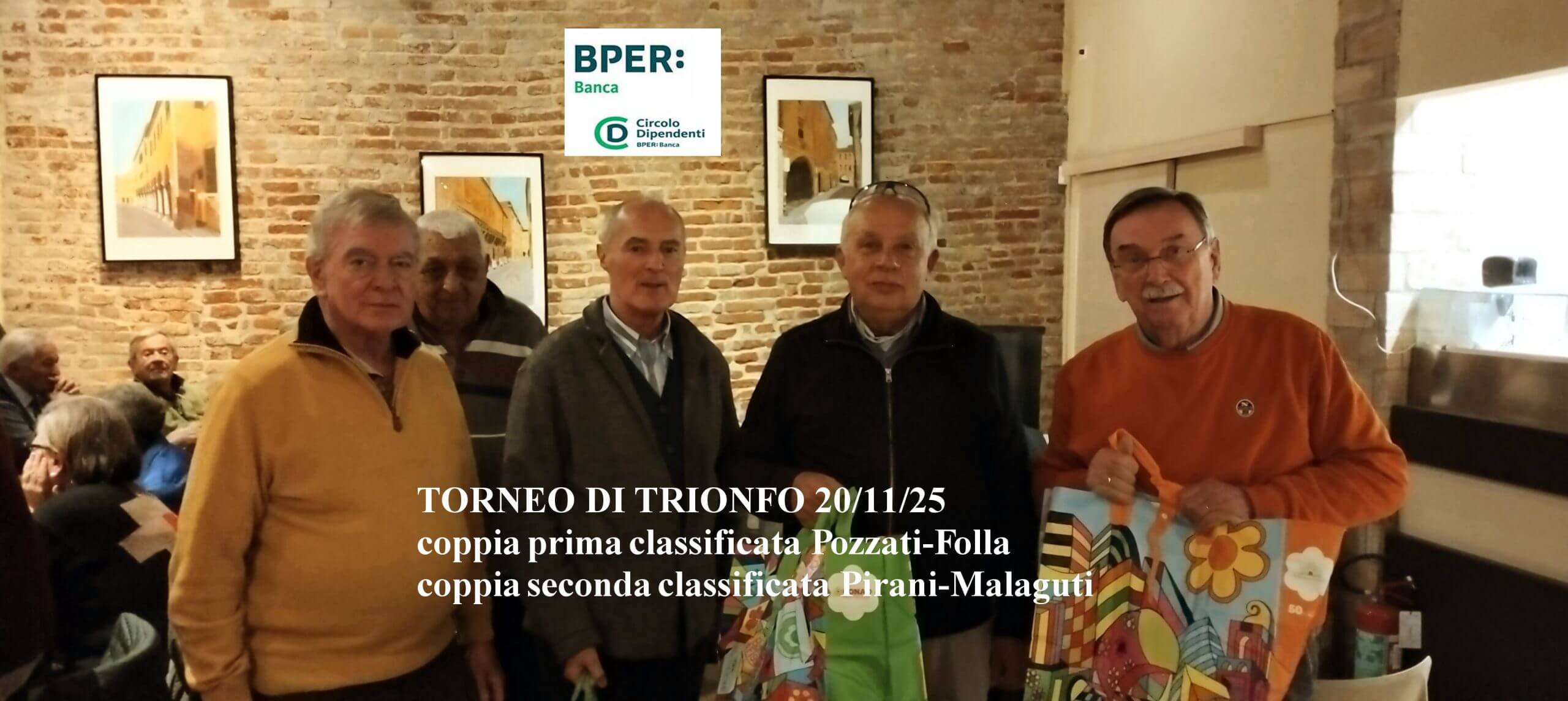 FOTOGRAFIE TORNEO DI TRIONFO SEZIONE DI FERRARA