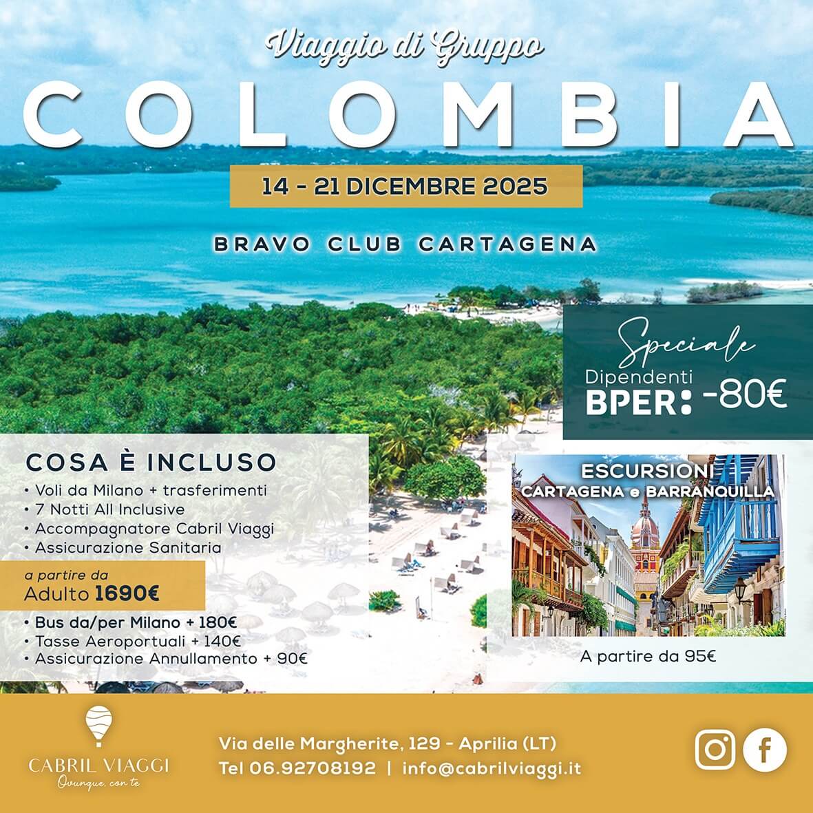 VIAGGIO DI GRUPPO – COLOMBIA